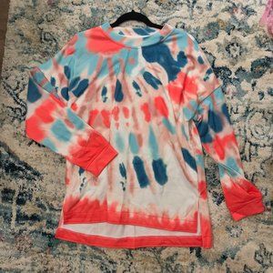 Tie Dye Pullover Sweater L/XL